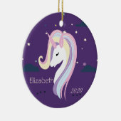 Magische Einhornstars Keramik Ornament (Rechts)