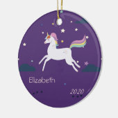 Magische Einhornstars, Wolken Keramik Ornament (Links)