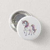 Magische Einhornträume - Whimsical Fantasy Design Button (Vorne & Hinten)