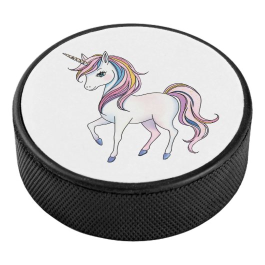Magische Einhornträume - Whimsical Fantasy Design Eishockey Puck (3/4)