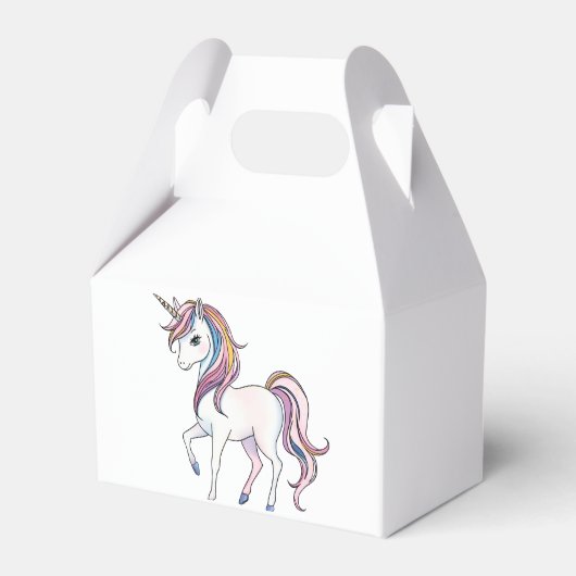 Magische Einhornträume - Whimsical Fantasy Design Geschenkschachtel (Rückseite)