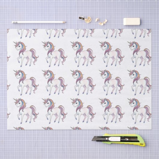 Magische Einhornträume - Whimsical Fantasy Design Seidenpapier (Handwerk)