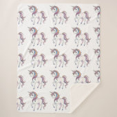 Magische Einhornträume - Whimsical Fantasy Design Sherpadecke (Vorderseite)