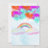 Magische Einladung - Glitzer mit Violett und Rosa (Rückseite)