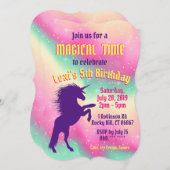 Magische Einladung zum Geburtstag (Vorne/Hinten)