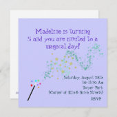 Magische Einladung zum Geburtstag (Vorne/Hinten)