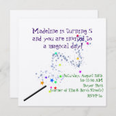 Magische Einladung zum Geburtstag 2 (Vorne/Hinten)