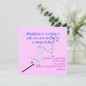 Magische Einladung zum Geburtstag 4 (Stehend Vorderseite)