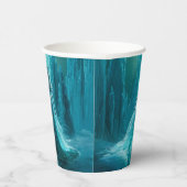 Magische Eiskönigin Winter Weihnachten Pappbecher (Rechts)