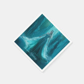 Magische Eiskönigin Winter Weihnachten Serviette (Ecke)