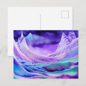 Magische Eismeere Digitale Kunst Postkarte (Vorne/Hinten)