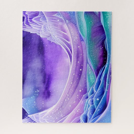 Magische Eismeere Digitale Kunst Puzzle (Vertikal)