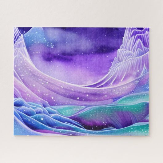 Magische Eismeere Digitale Kunst Puzzle (Horizontal)