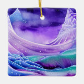 Magische Eismeere Personalisiert Keramikornament (Vorderseite)