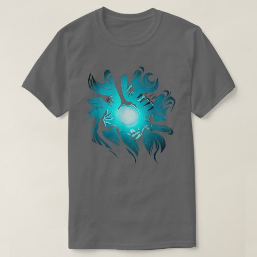 Magische Energie oder Ball aus Energie Hexendesign T-Shirt (Design vorne)