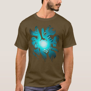 Magische Energie oder Ball aus Energie Hexendesign T-Shirt