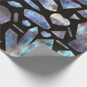 Magische Energiekristalle Rainbow-Kristallgesteine Geschenkpapier (Ecke)