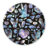 Magische Energiekristalle Rainbow-Kristallgesteine Keramikknauf (Vorderseite)