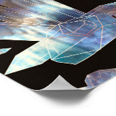 Magische Energiekristalle Rainbow-Kristallgesteine Poster (Ecke)