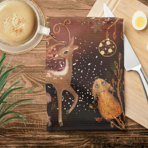 Magische Ereignisse in der Küche - Whimsikale Weih Geschirrtuch