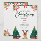 Magische Erinnerungen: Einladung zu Weihnachten (Vorne/Hinten)