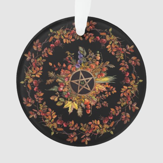 Magische Ernte mit Pentagramm-Monogramm Ornament (Vorderseite)
