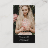 Magische Essenzielle Öle Apothecary Boho Yoga Foto Visitenkarte (Vorderseite)