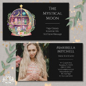 Magische Essenzielle Öle Apothecary Yoga Boho Foto Visitenkarte