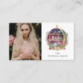 Magische Essenzielle Öle Apothecary Yoga Boho Foto Visitenkarte (Vorderseite)