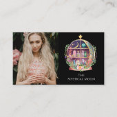 Magische Essenzielle Öle Apothecary Yoga Boho Foto Visitenkarte (Vorderseite)