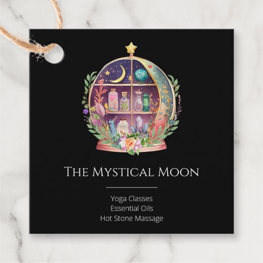 Magische Essenzielle Öle Apotheke Yoga Kristalle Geschenkanhänger (Vorderseite)