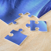 Magische Faibe mit Einhorn mit Lila und blau Puzzle (Seite)