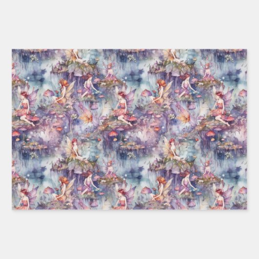 MAGISCHE FAIRE GARDEN GESCHENKPAPIER SET (Vorderseite)