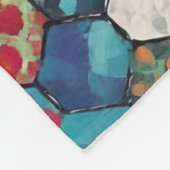 Magische Fairies und Blumenhexagon-Patchwork Fleecedecke (Ecke)