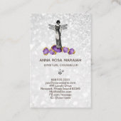 *~* Magische Fairy-Amethyst-Juwelen Vintag Visitenkarte (Rückseite)