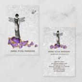 *~* Magische Fairy-Amethyst-Juwelen Vintag Visitenkarte (Vorne/Hinten)