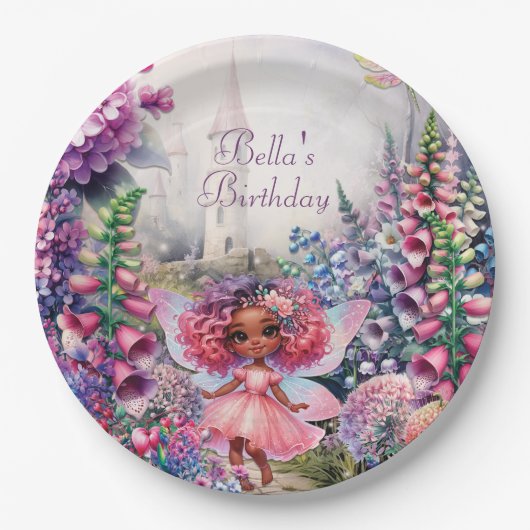 Magische Fairy Land Party Plate Pappteller (Vorderseite)