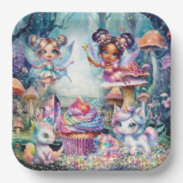 Magische Fairy Land Party Plate Pappteller