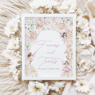 Magische Fairy Pink Girls Favoriten und Leckereien Poster