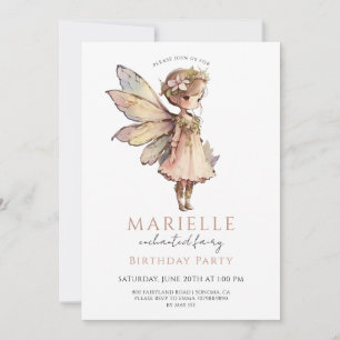 Magische Fairy Pixie Fairytale Geburtstagsparty Einladung
