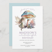 Magische Fairy Pixie Fairytale Geburtstagsparty Einladung (Vorne/Hinten)