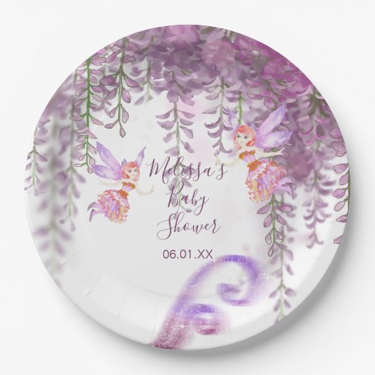 Magische Fairy Theme Round Paper Teller (Vorderseite)