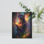 Magische Fairy verzauberte Forest Fantasy Butterfl Postkarte (Stehend Vorderseite)
