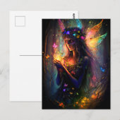 Magische Fairy verzauberte Forest Fantasy Butterfl Postkarte (Vorne/Hinten)