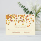 Magische Fall-Response-Karte Einladung (Stehend Vorderseite)