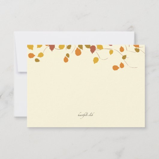 Magische Fall-Response-Karte Einladung (Rückseite)