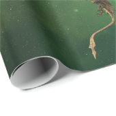 Magische Fantasie Drachenschlange Fliegengalaxie Geschenkpapier (Rolleneckpunkt)