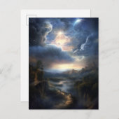 Magische Fantasie kosmische Landschaft Postkarte (Vorne/Hinten)