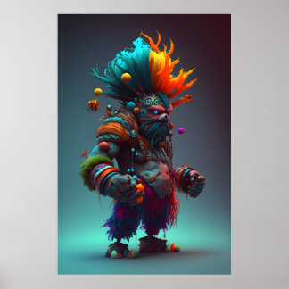 Magische Fantasie Kunst für Kinder Poster