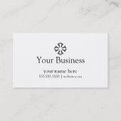 Magische Fantasie mit Blumen Visitenkarte (Rückseite)